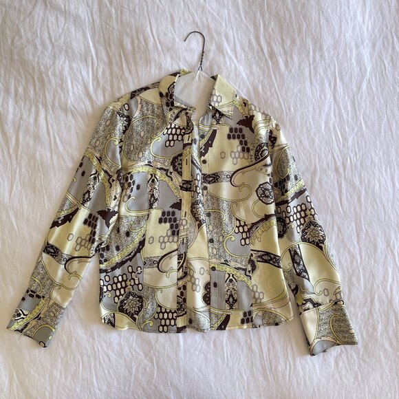 Vintage Ann Taylor 100% Silk Blouse (SP) - Picture 1 of 7